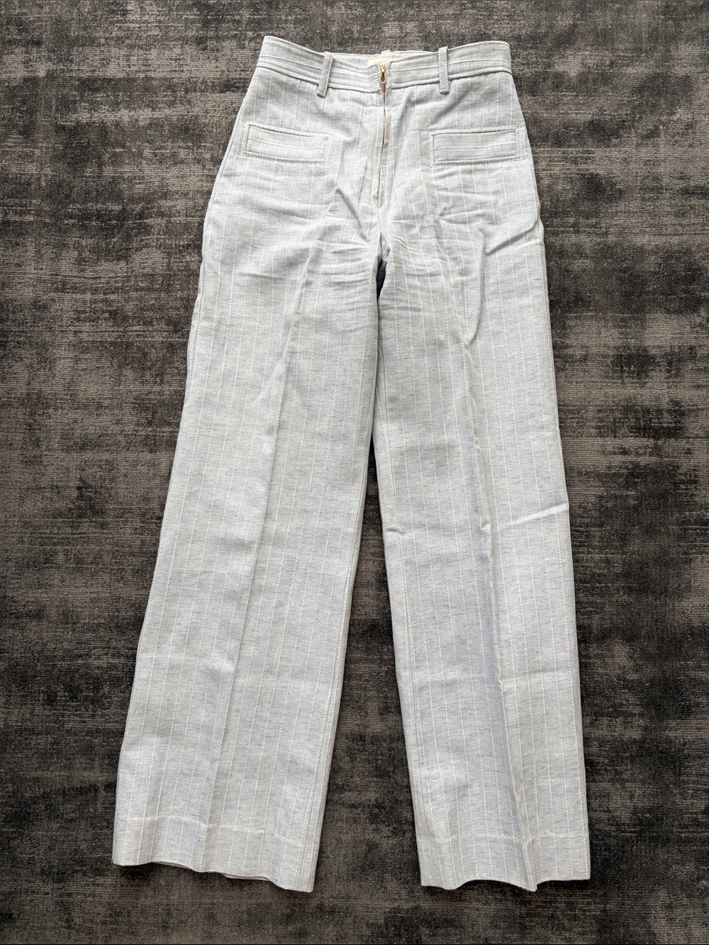 Sandro Light Blue Denim Waistband Detail